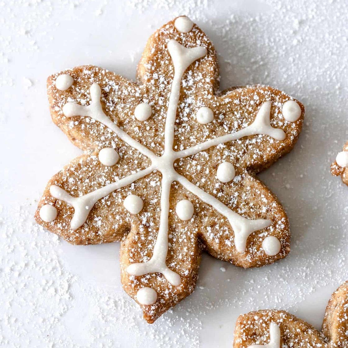 Vegan Shortbread Cookies + Royal Icing