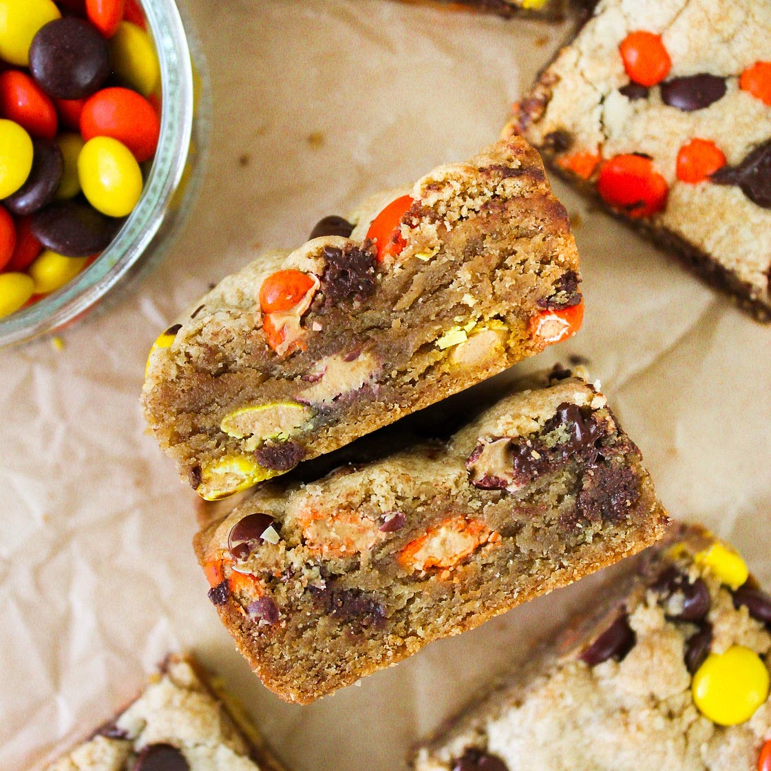 Reese's Pieces Peanut Butter Blondies