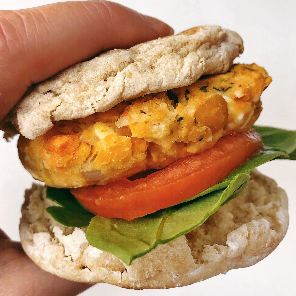 Sweet Potato Feta Chickpea Patties ~ A Simple Homemade Recipe