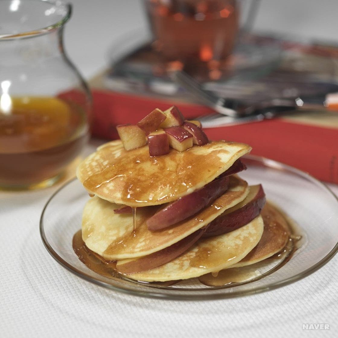 사과시럽 핫케이크 만드는 법