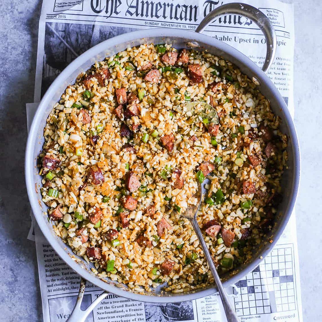 Dirty Cajun Cauliflower Rice