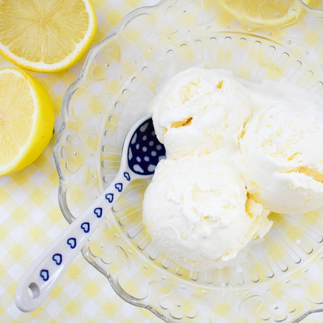 Easy Vegan Lemon Ice Cream - No Churn Recipe
