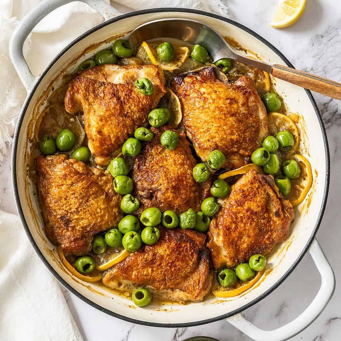 Braised Chicken with Fennel and Lemon