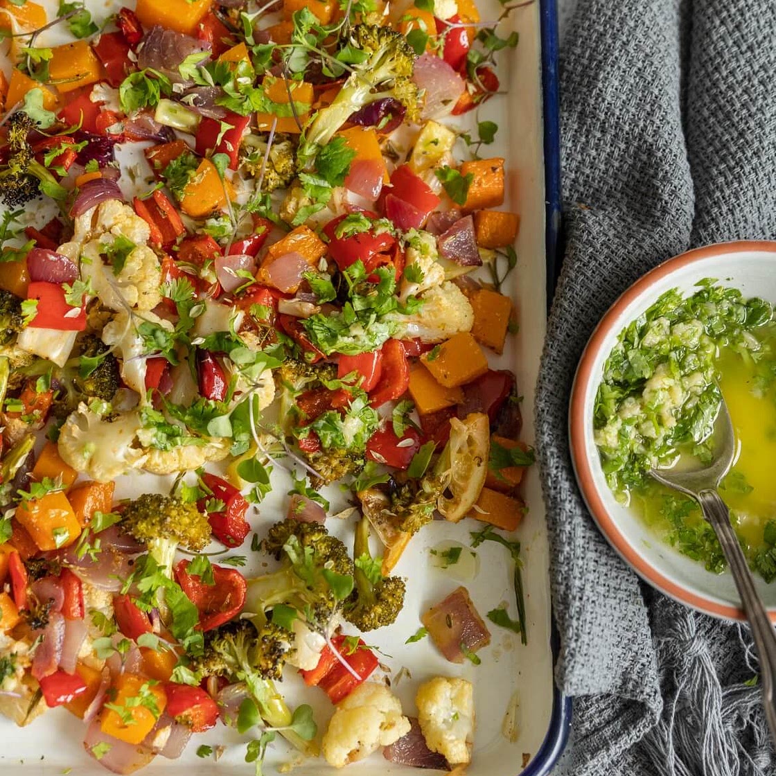 Legumes assados no forno (receita base)