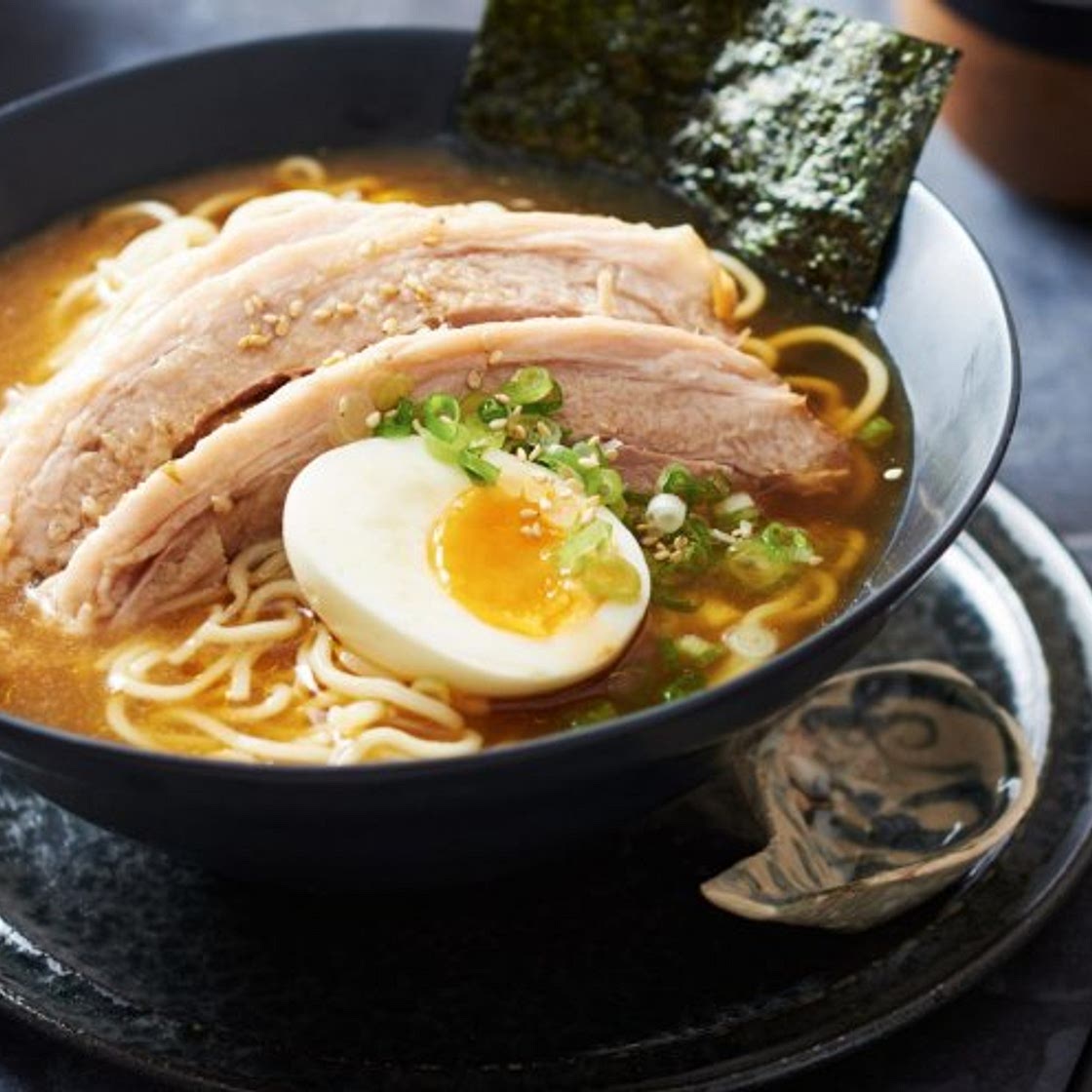 Slow-cooker pork belly ramen