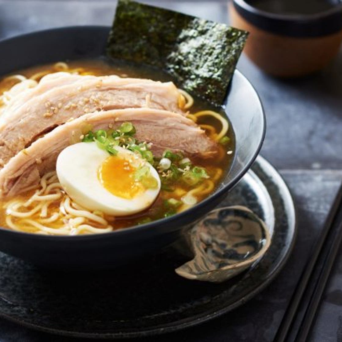 Slow-cooker pork belly ramen