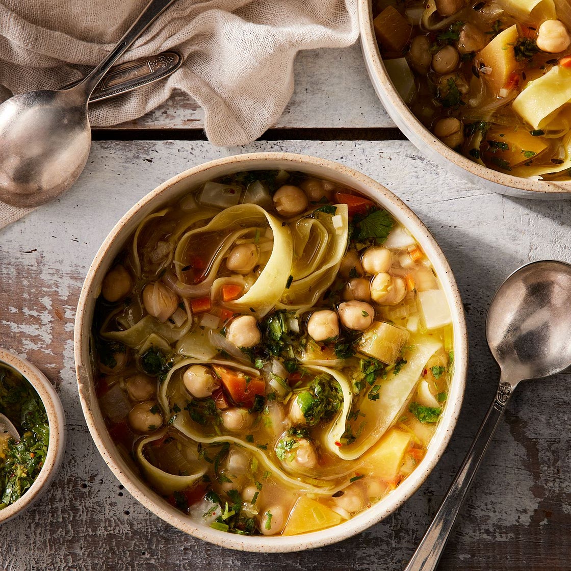 Chickpea Noodle Soup