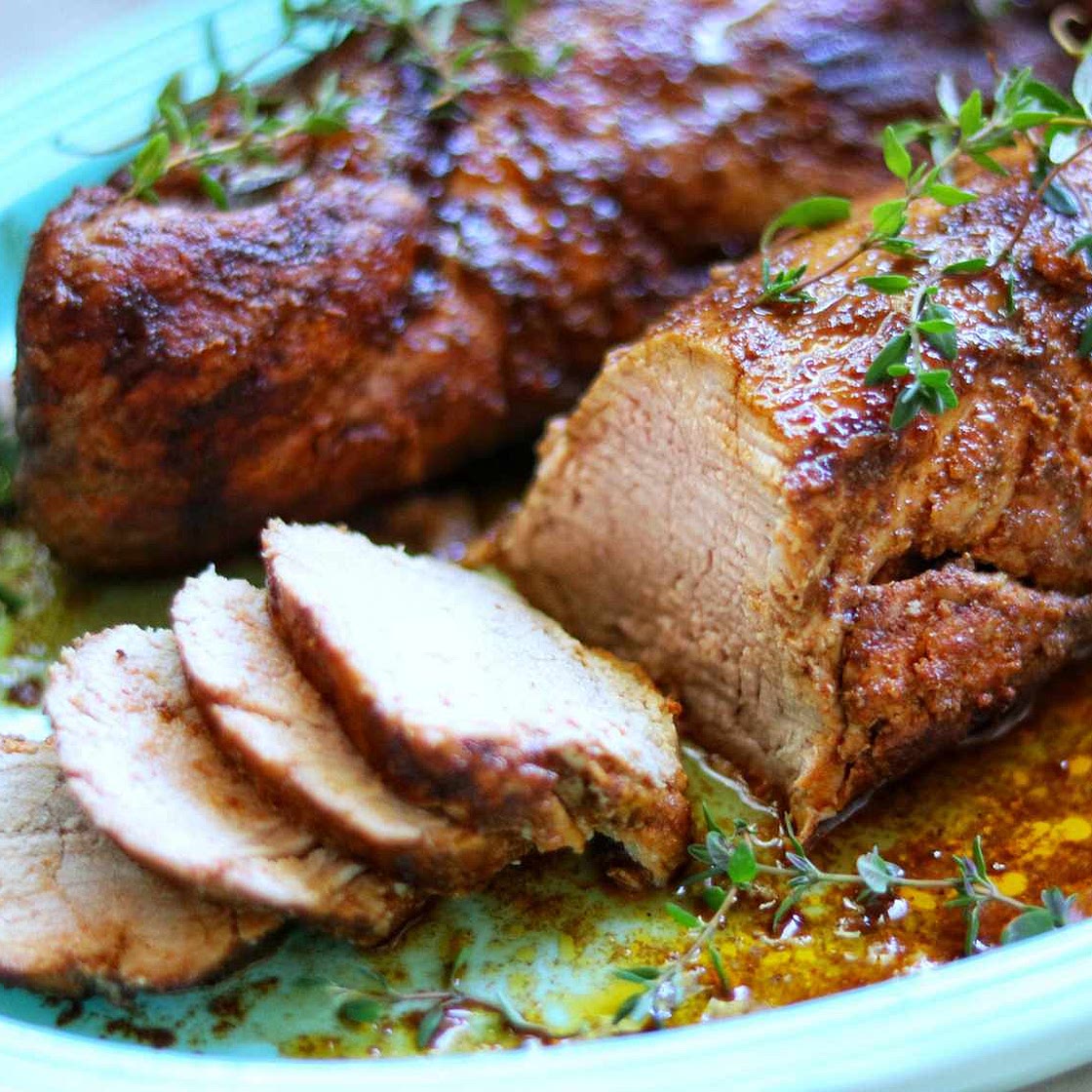 Grilled Pork Tenderloin with Balsamic Honey Glaze