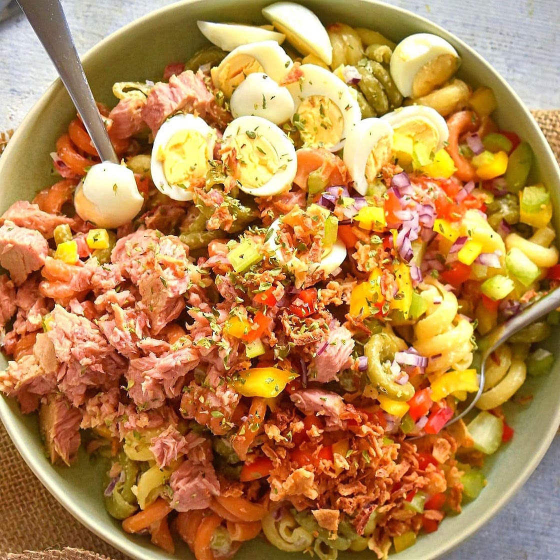 Cold and Creamy Tuna Pasta Salad