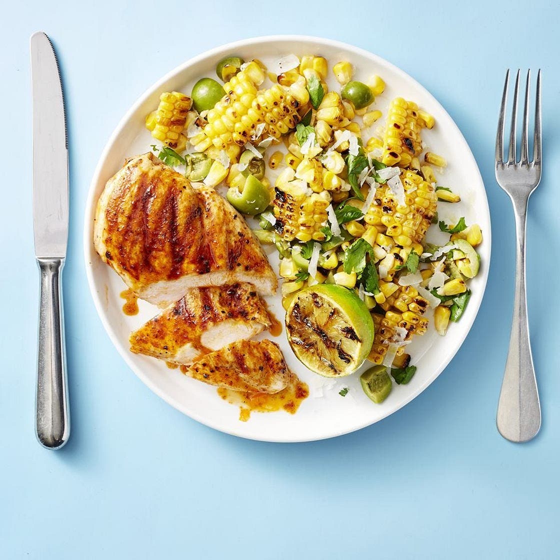 Grilled Chicken with Smoky Corn Salad