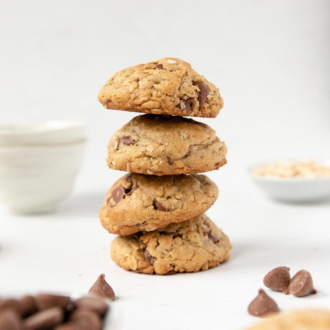 brown butter oatmeal chocolate chip cookies