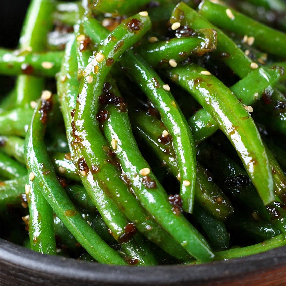Sticky Green Beans