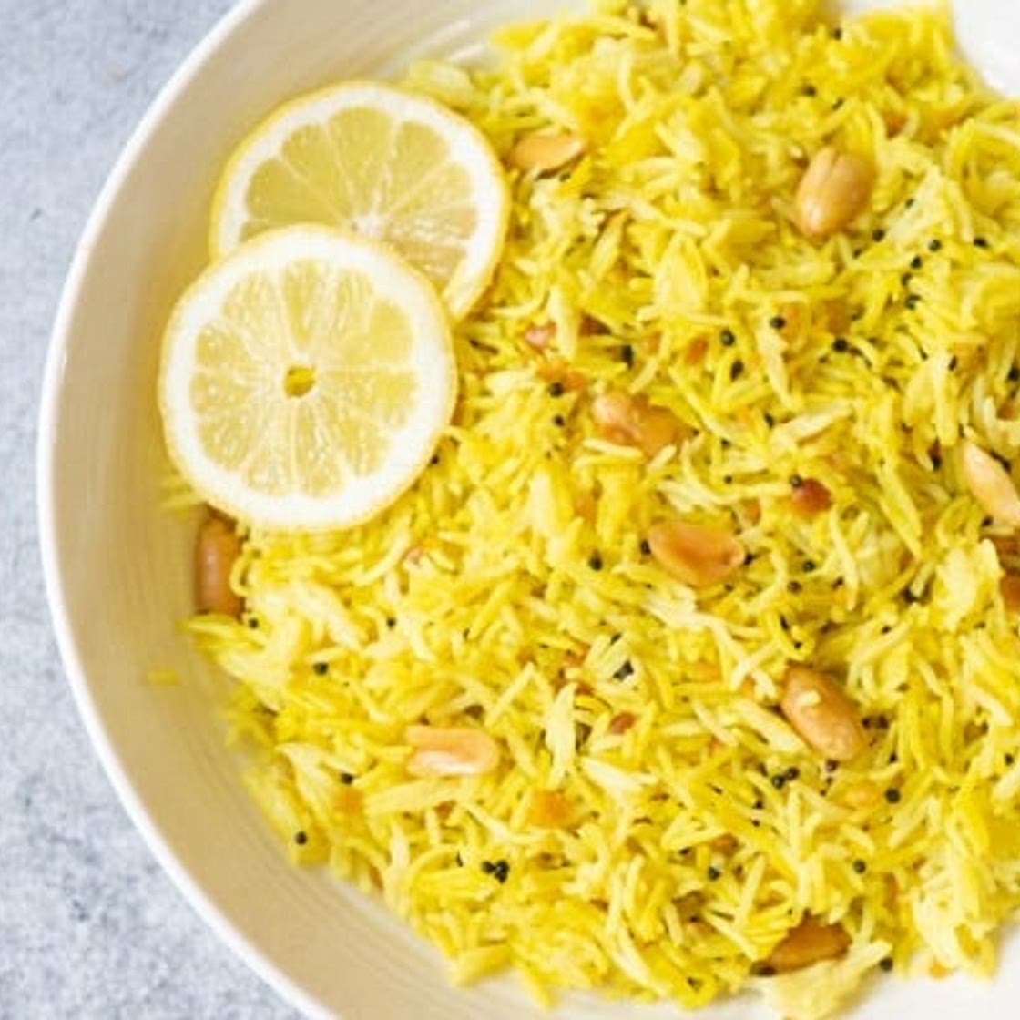 Lemon Rice Recipe - Instant Pot / Pressure Cooker