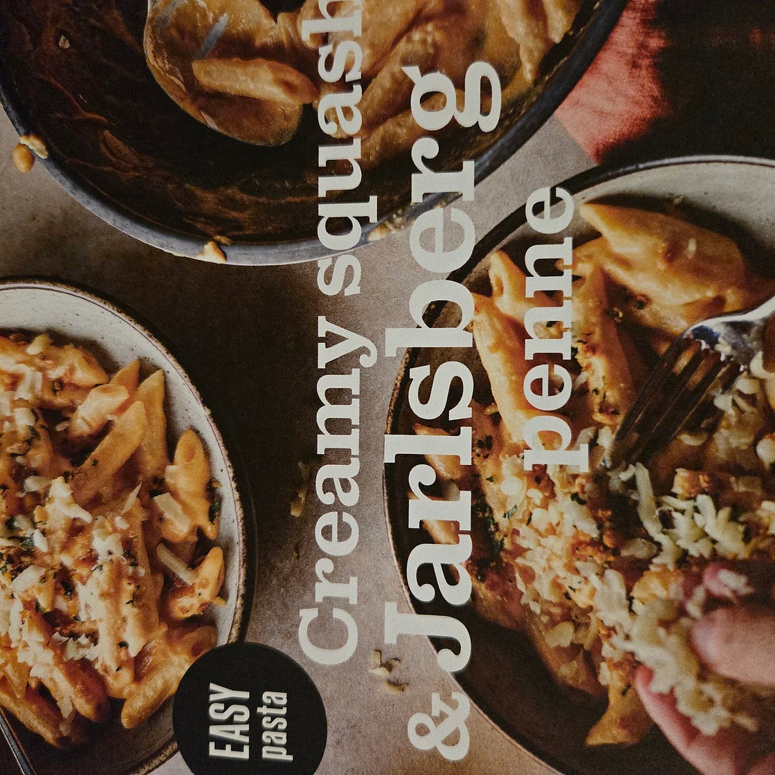 Creamy Squash and Jarlsberg penne