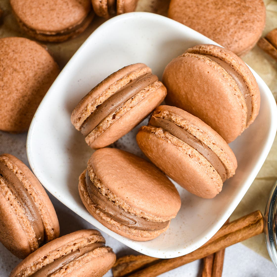 Cinnamon Chai Macarons