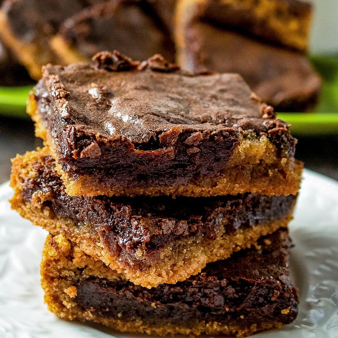 Simple Chocolate Peanut Butter Brownies Recipe