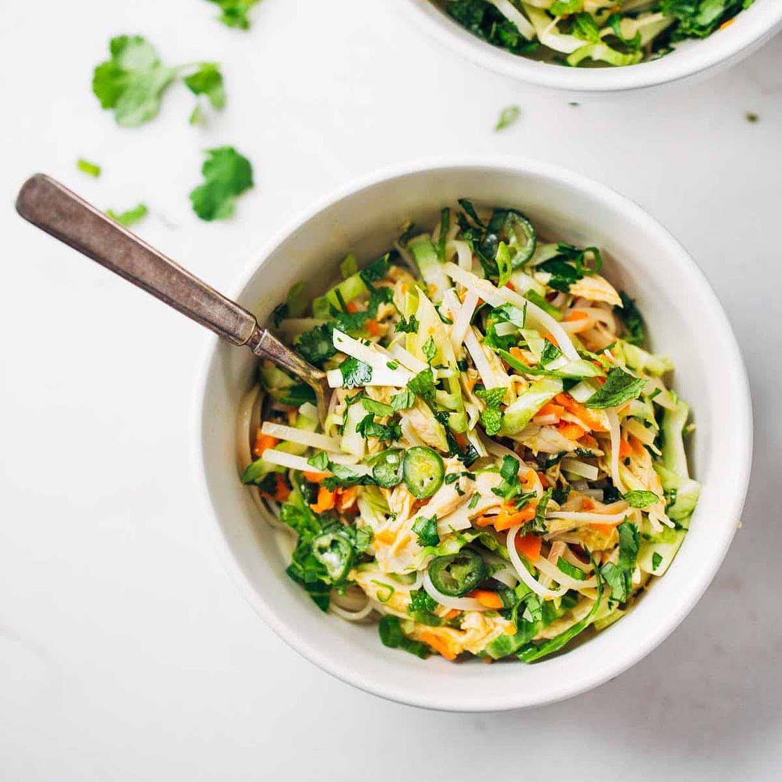 Vietnamese-Inspired Chicken Salad with Rice Noodles
