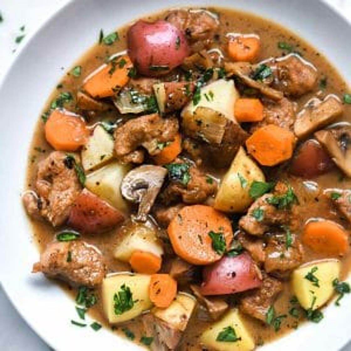 Irish Pork Stew with Stout and Caraway Seeds