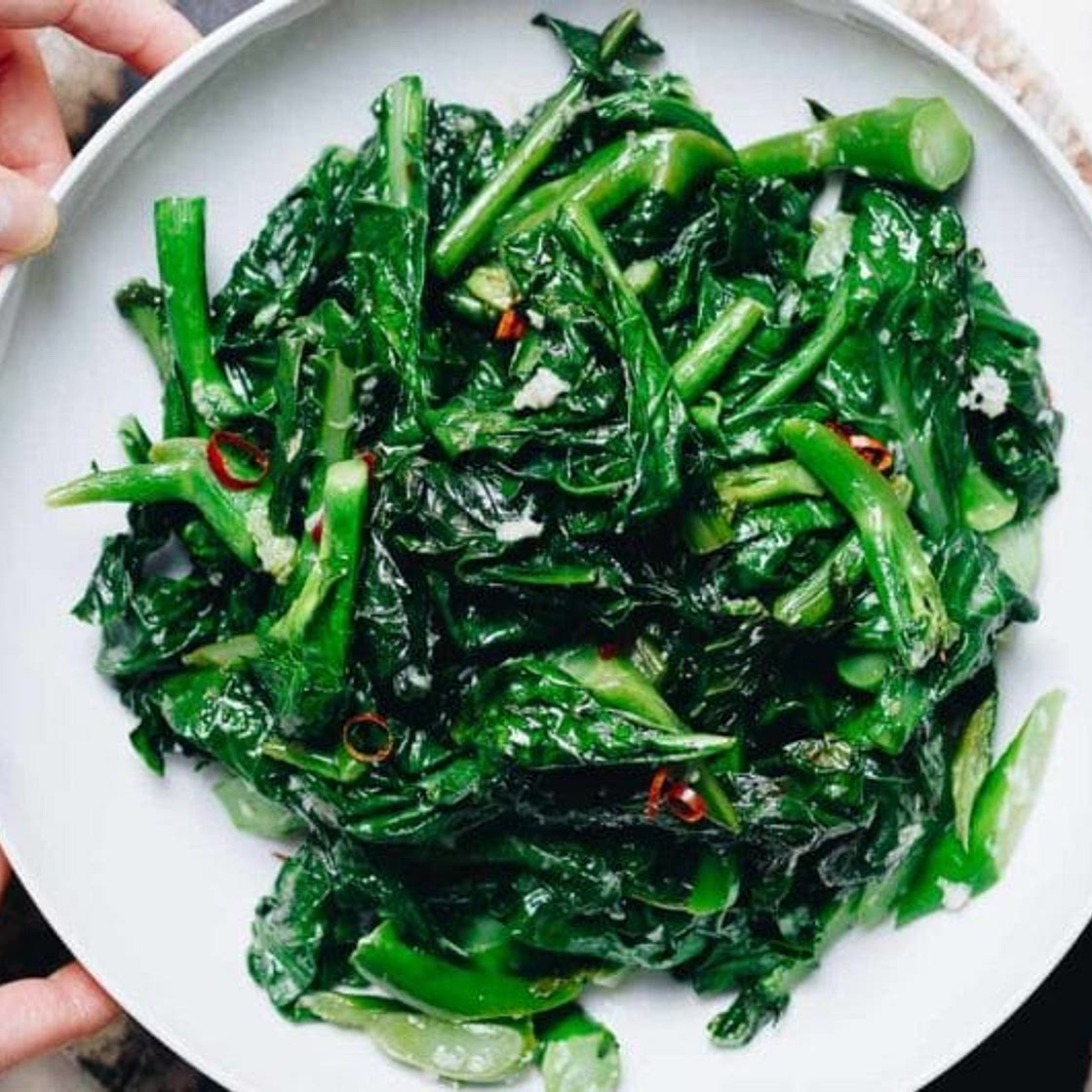 Chinese Broccoli Stir-Fry Recipe with Garlic Sauce (炒芥籣, gluten-free)