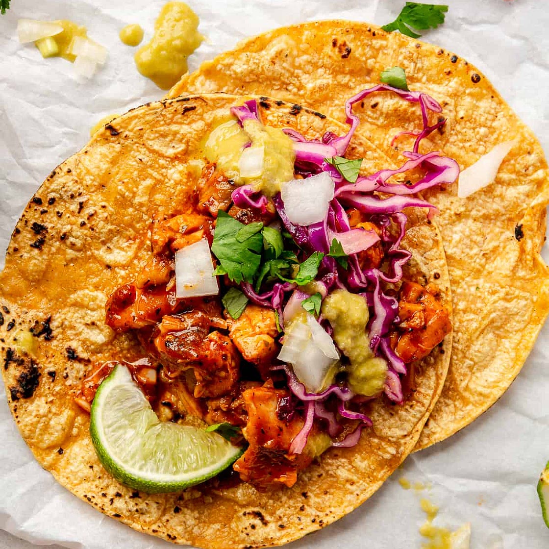 Saucy Chipotle Chicken Tacos