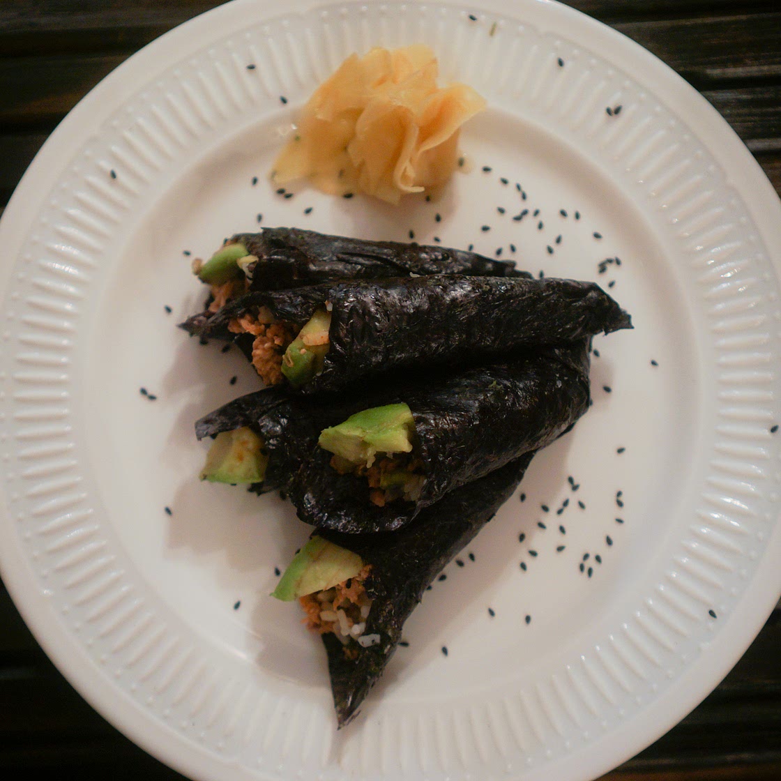 Spicy Tuna Temaki (Spicy Tuna Hand Rolls)