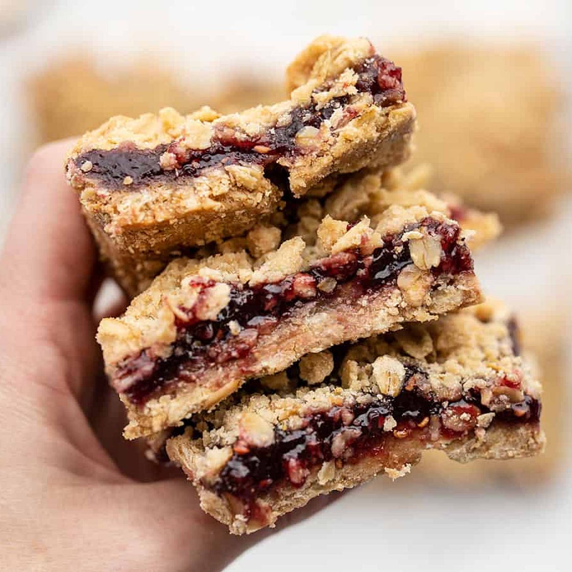 Raspberry Oatmeal Bars