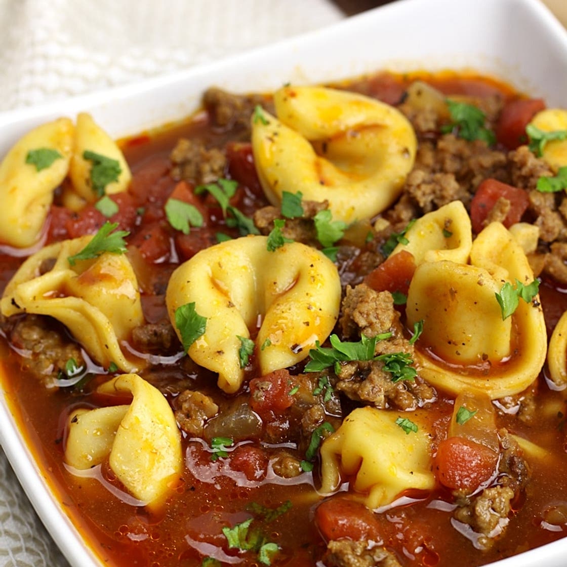 Beef Tortellini Soup