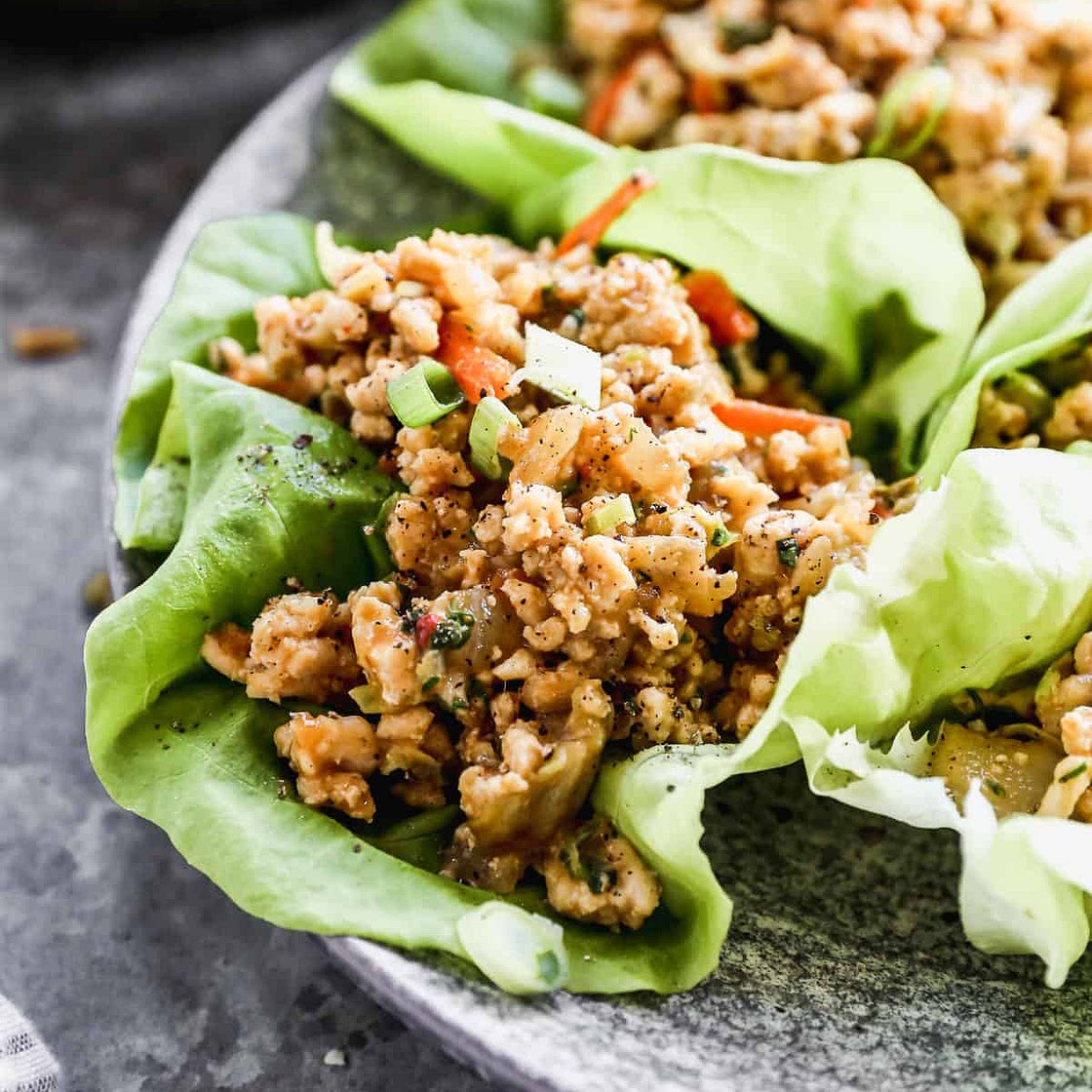 Thai Chicken Lettuce Wraps