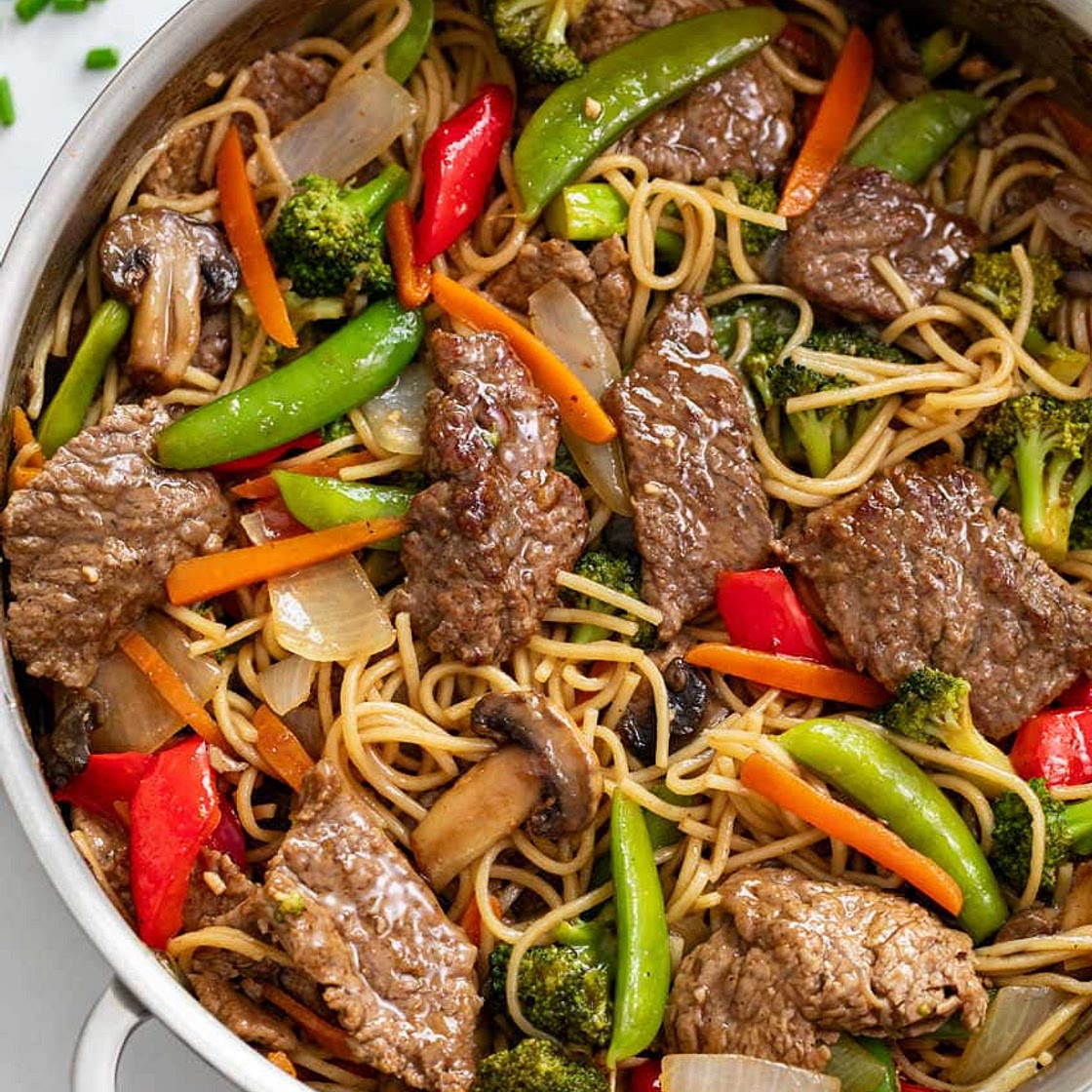 Beef Stir Fry with Noodles