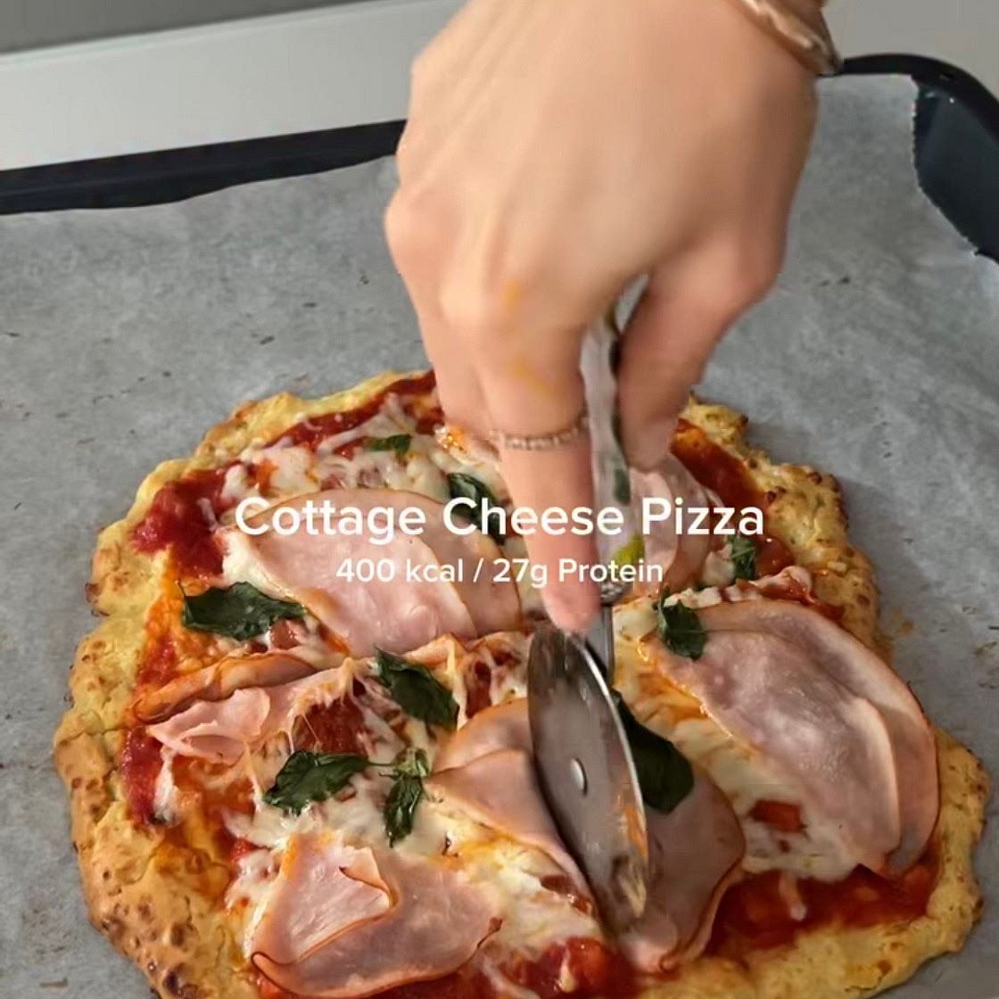 Cottage cheese pizza