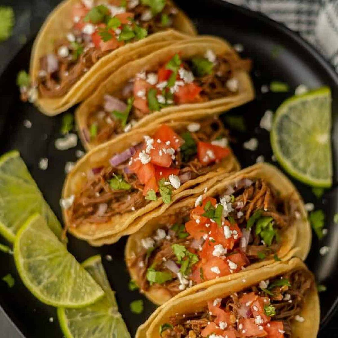 Crock pot Carne Asada Street Tacos