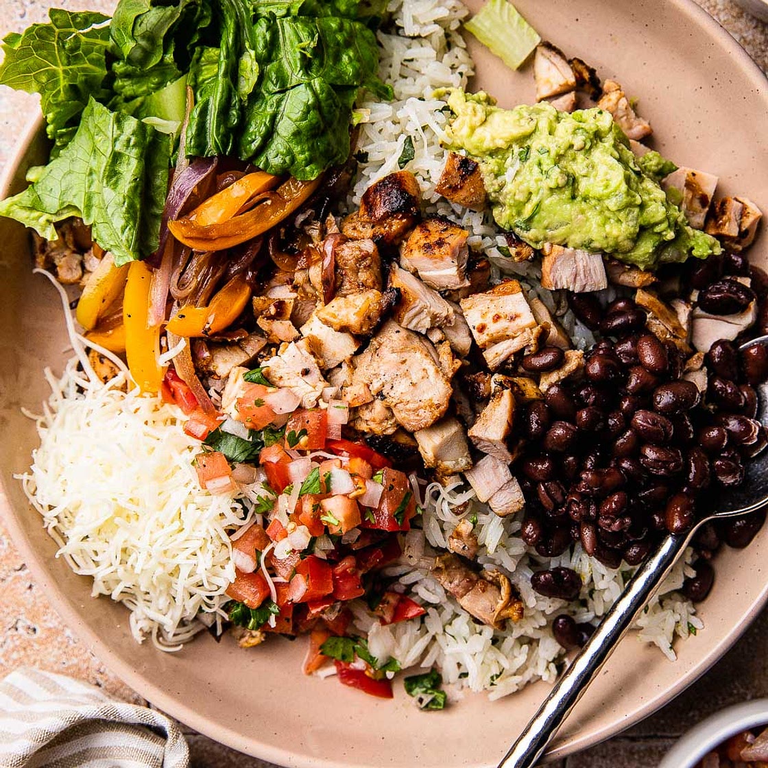 Chipotle Chicken Burrito Bowls Recipe