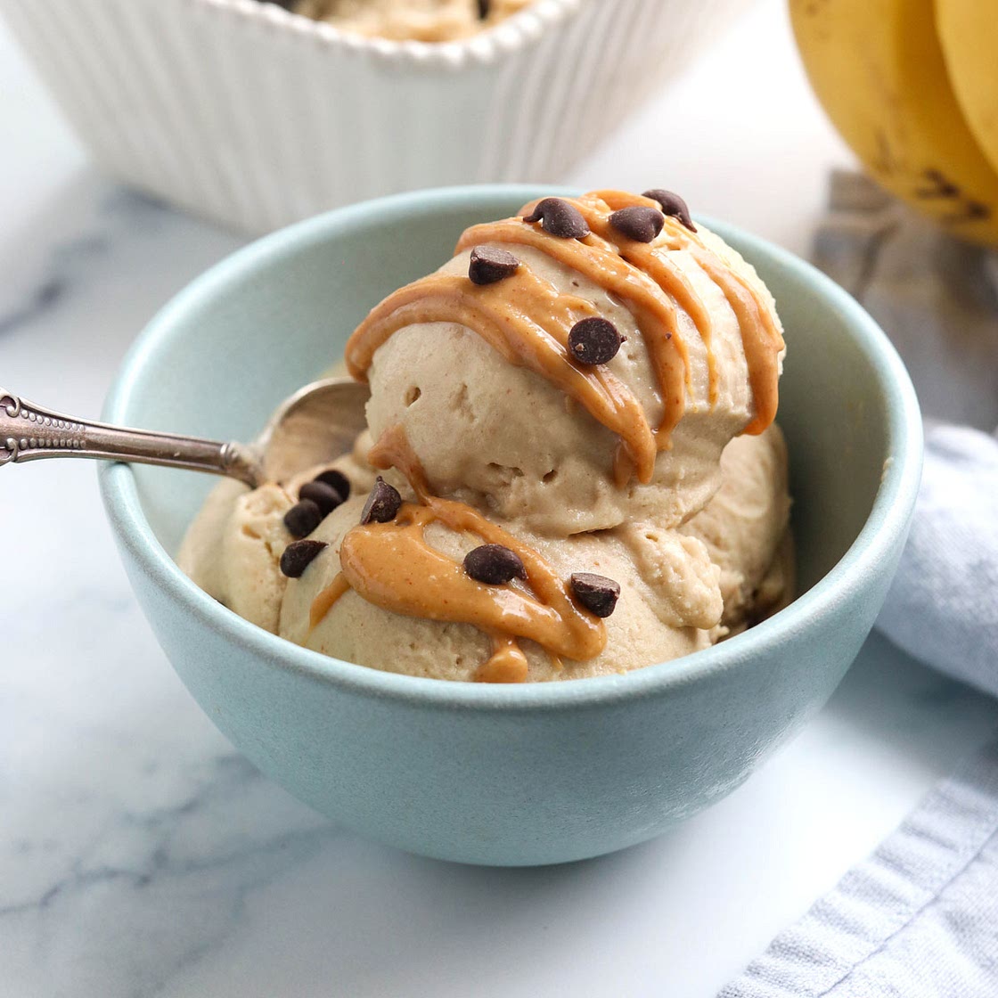 Peanut Butter Banana Ice Cream