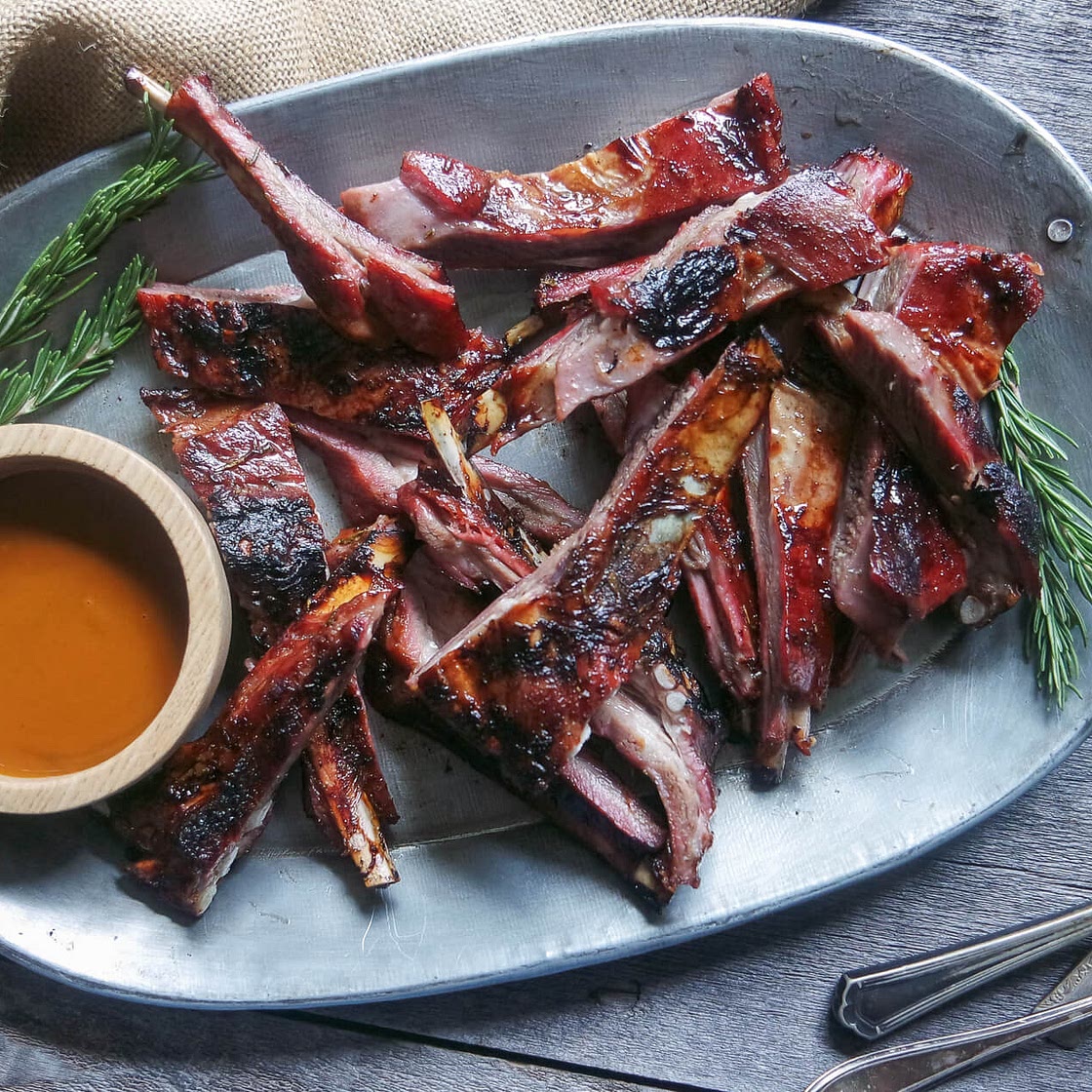 Garlic & Rosemary Grilled Lamb Ribs
