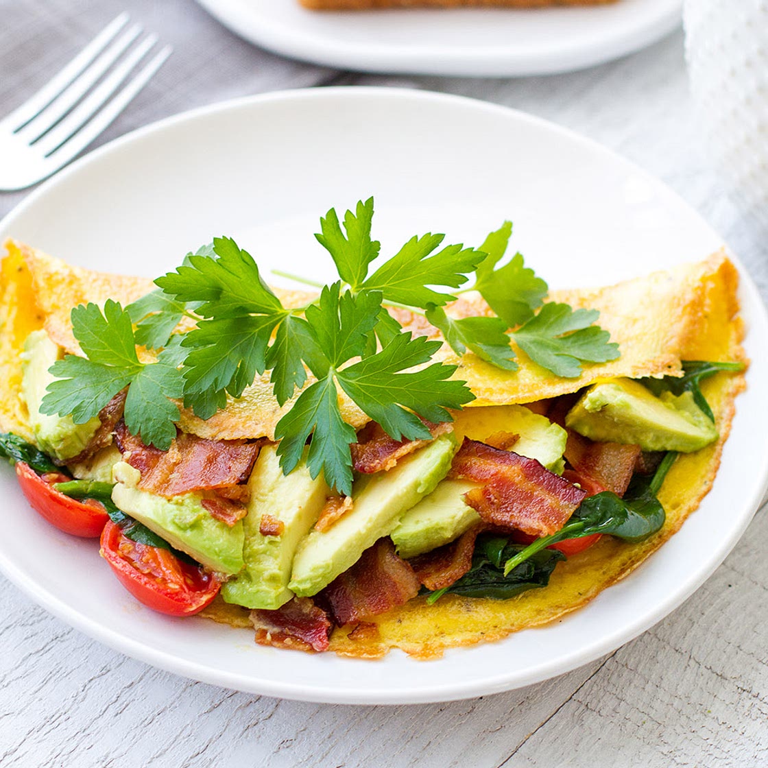Avocado BLT Omelet