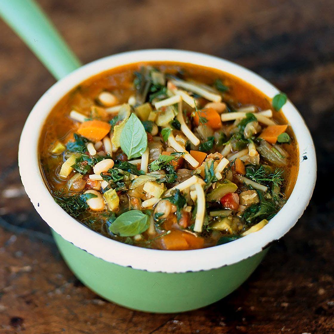 Early autumn minestrone (Minestrone d'inizio autunno)