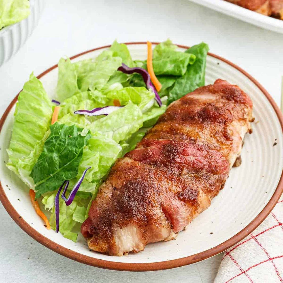 Brown Sugar Bacon Wrapped Chicken