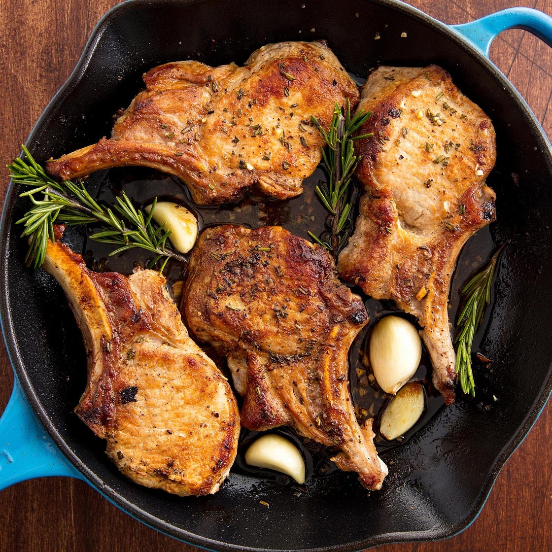 Garlic Rosemary Pork Chops