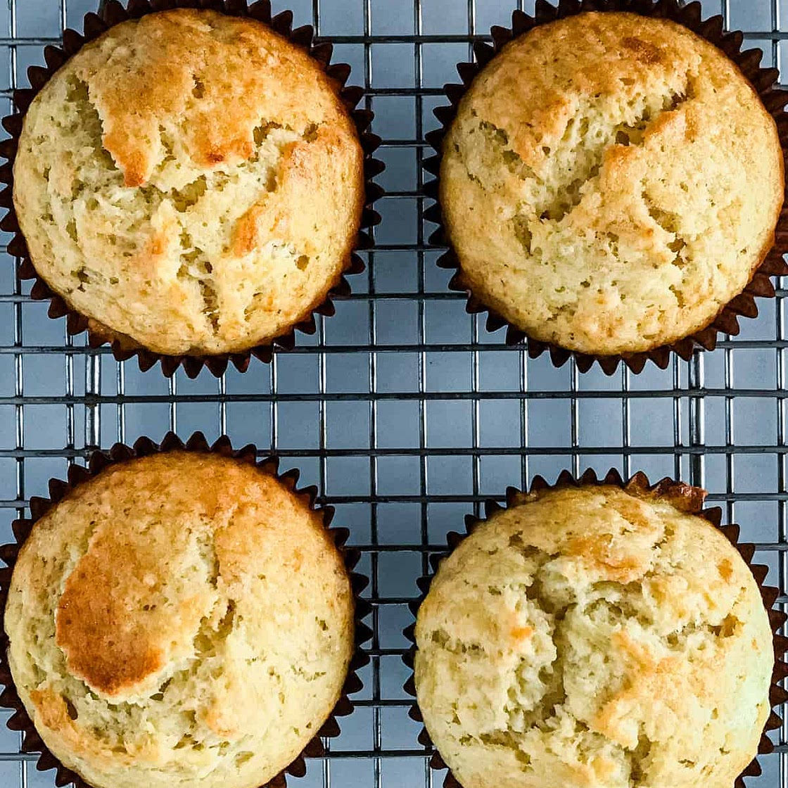 Small Batch Banana Muffins (One Banana)