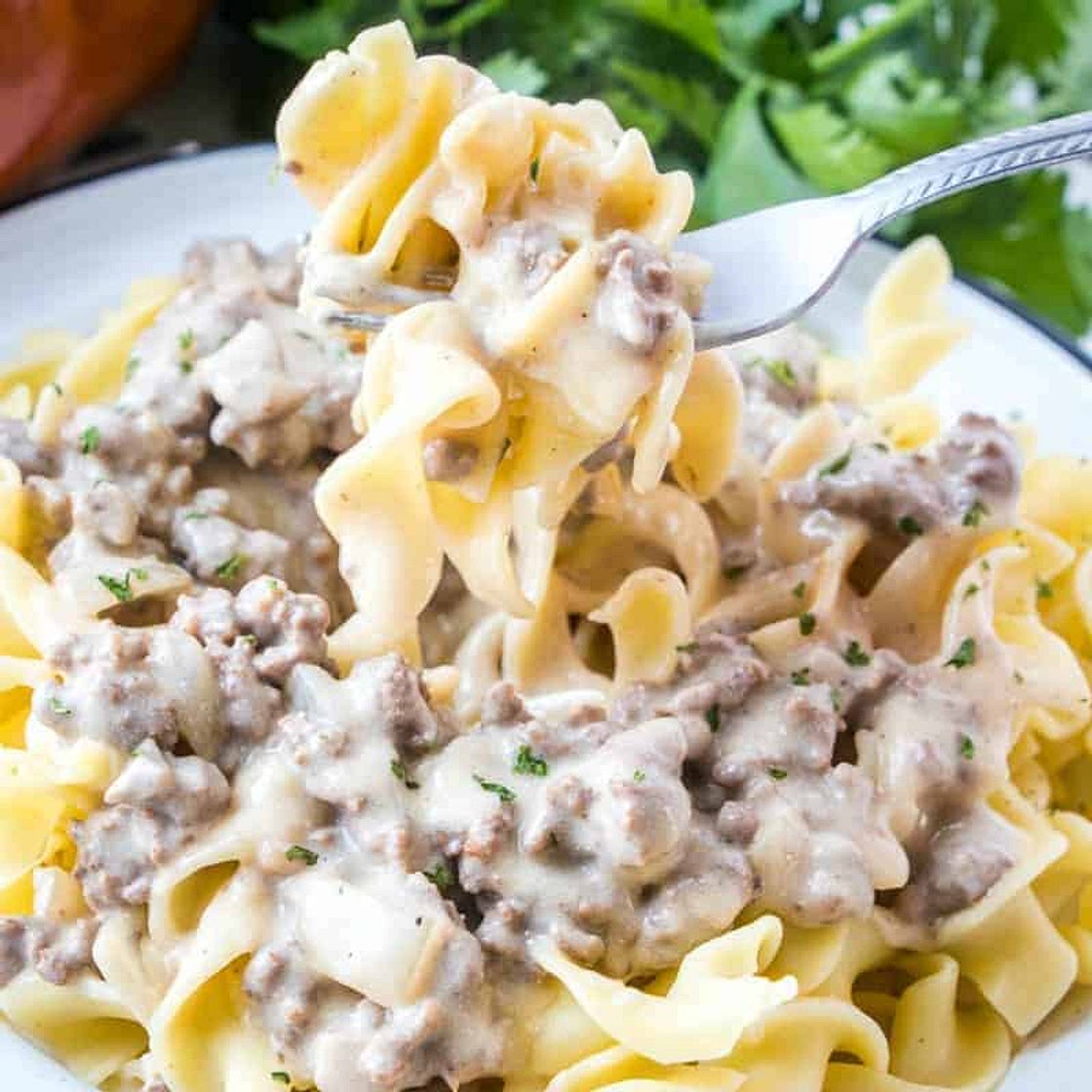 Ground Beef Stroganoff (+Video)