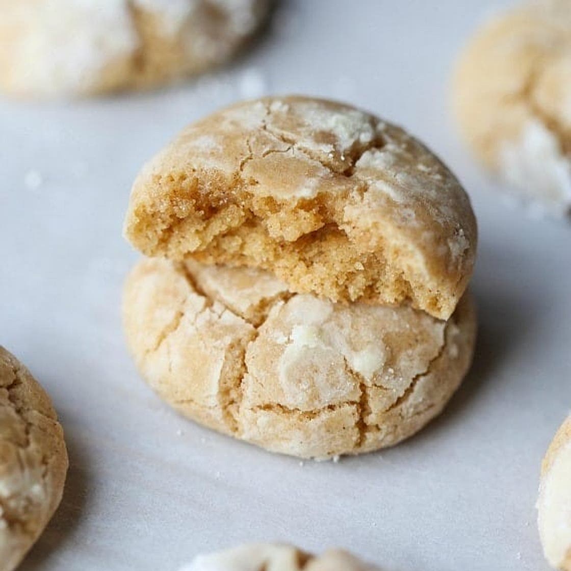 Brown Butter Cinnamon Crinkle Cookies