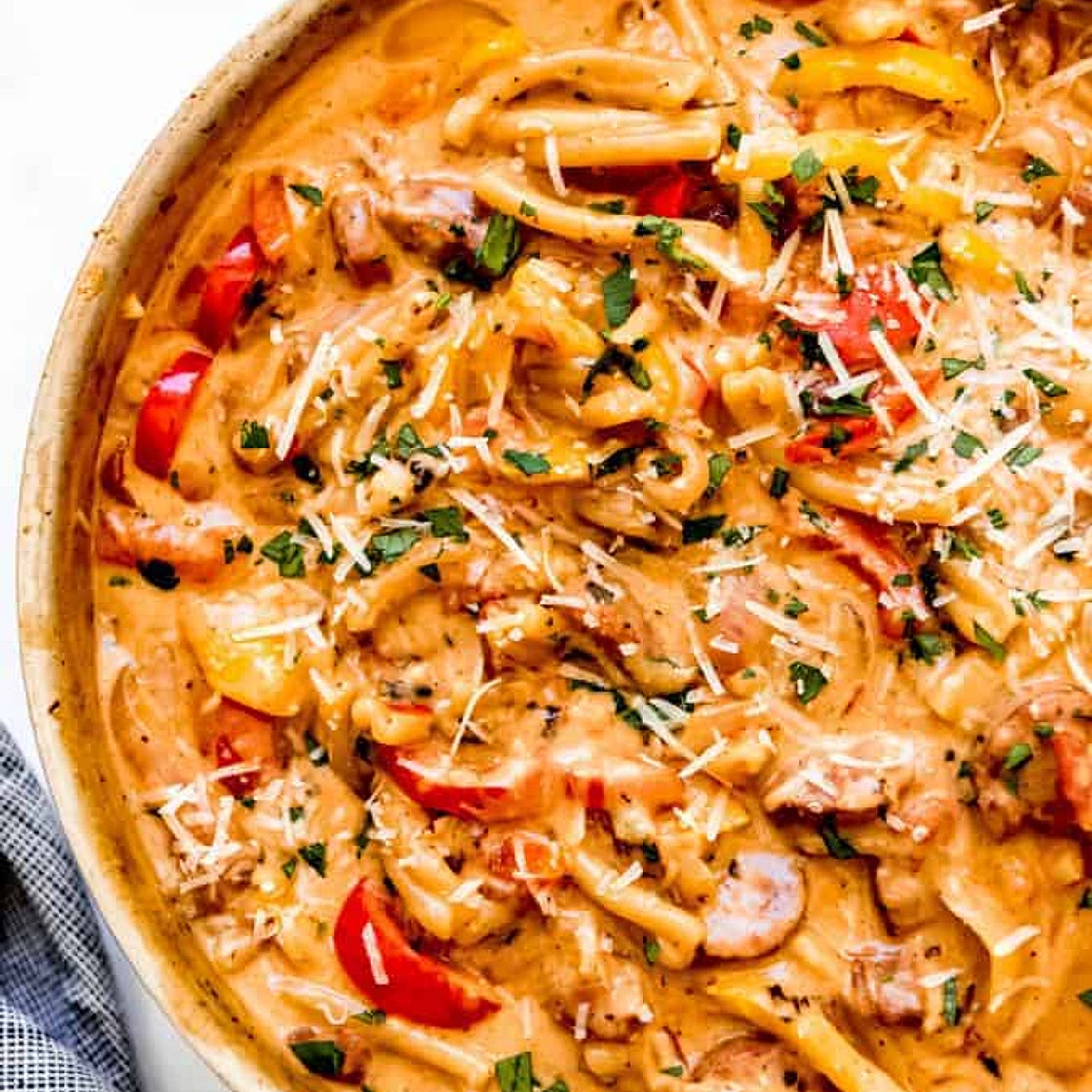 Cajun Pasta with Sausage and Peppers