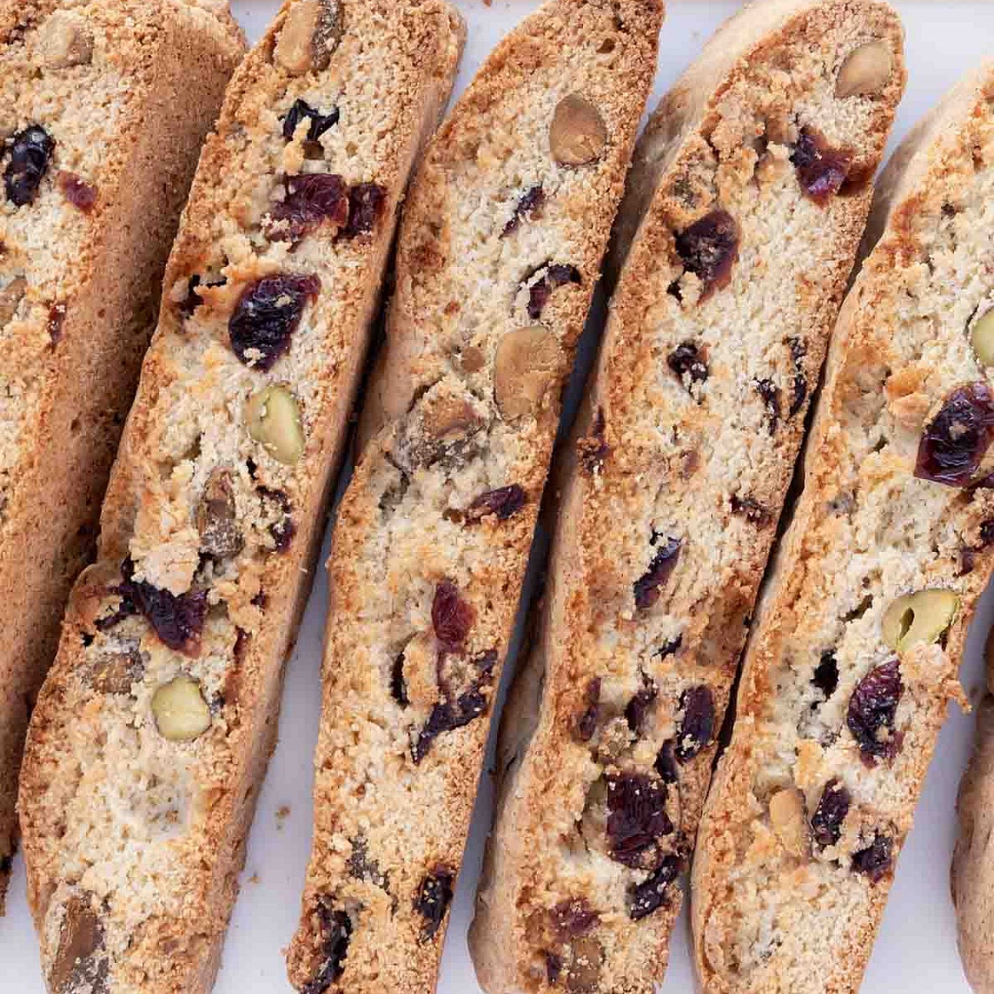 Cranberry Pistachio Biscotti