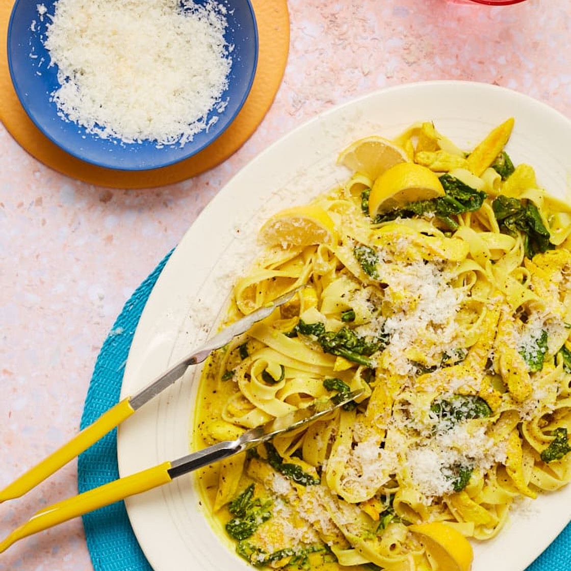 Lemon Chicken and Spinach Pasta | Slimming & Weight Watchers Friendly