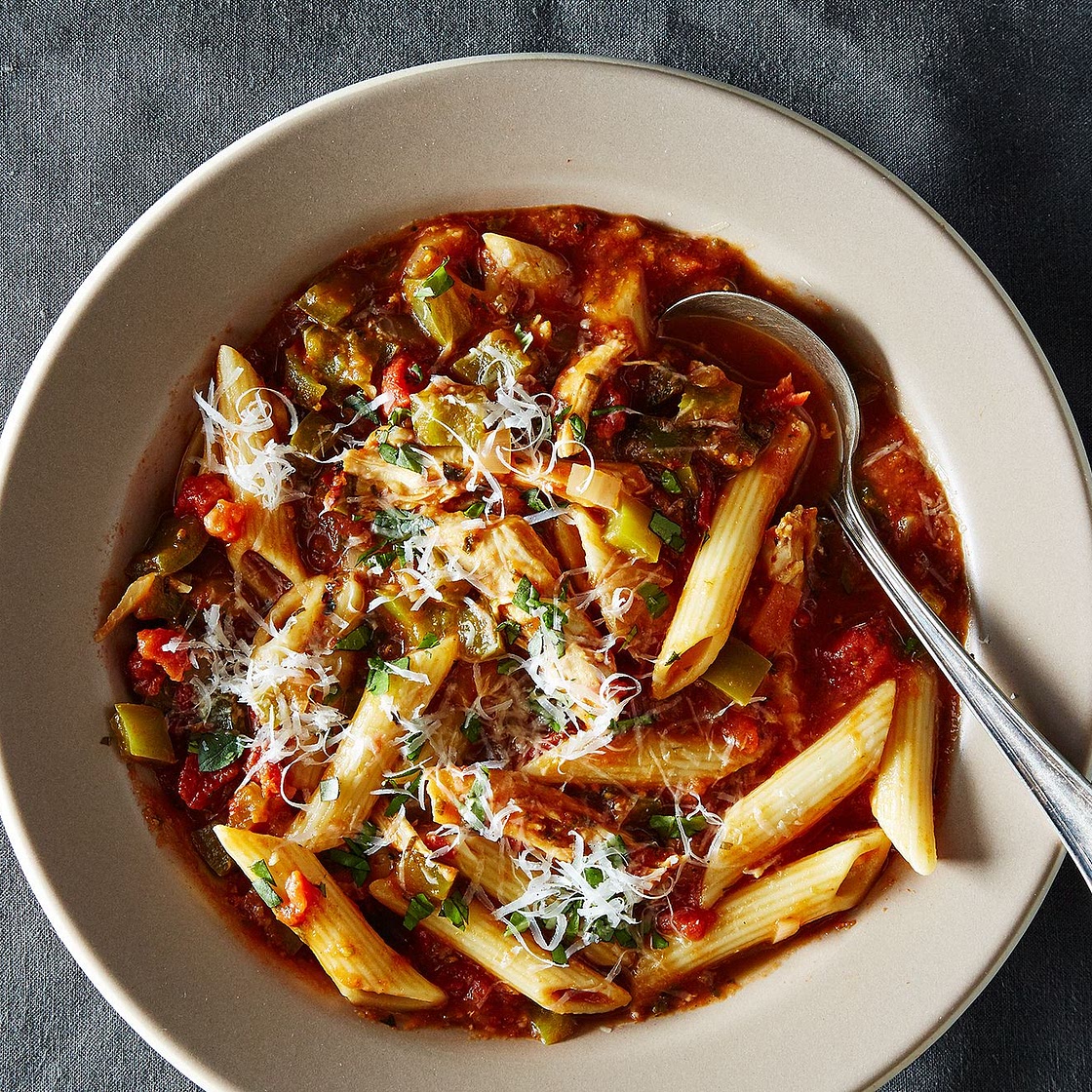 Slow-Cooker Chicken Parmesan Soup