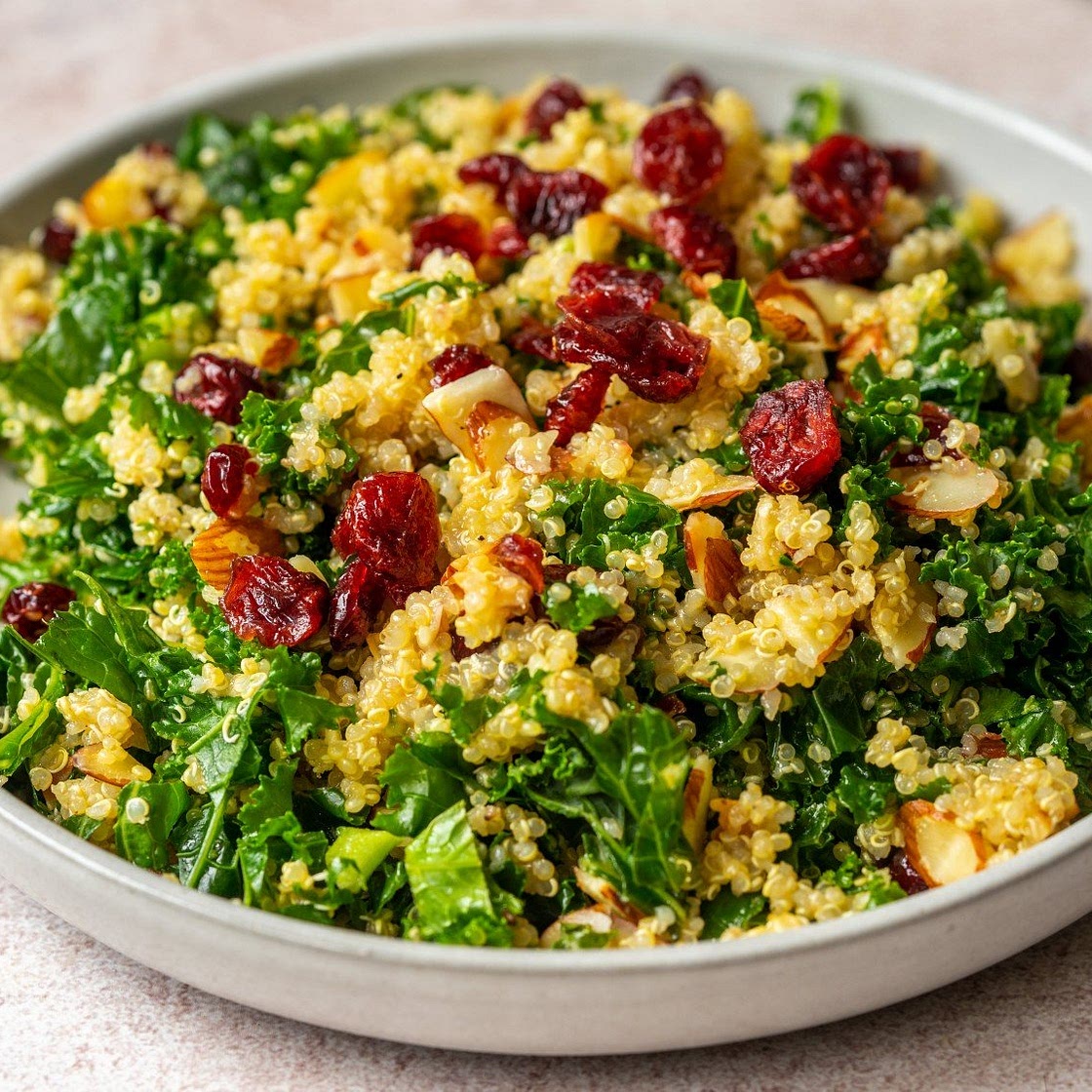 Kale Cranberry Quinoa Salad