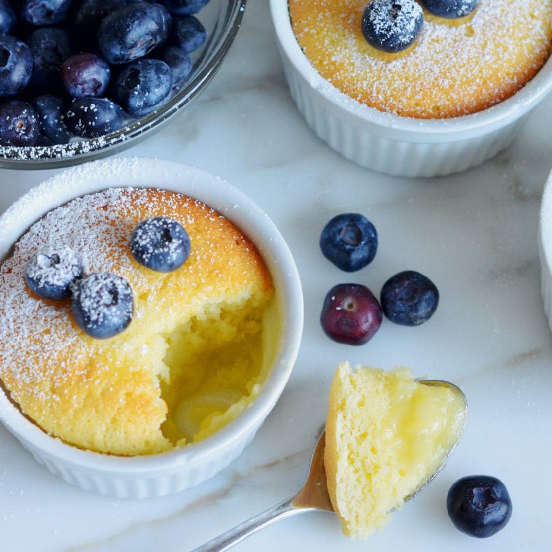Warm Lemon Pudding Cakes