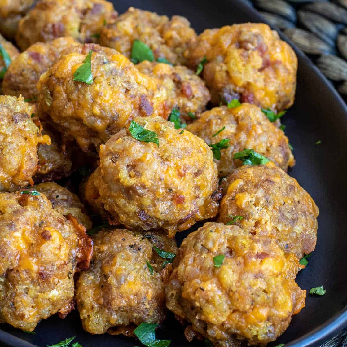 Stuffing Balls with Sausage
