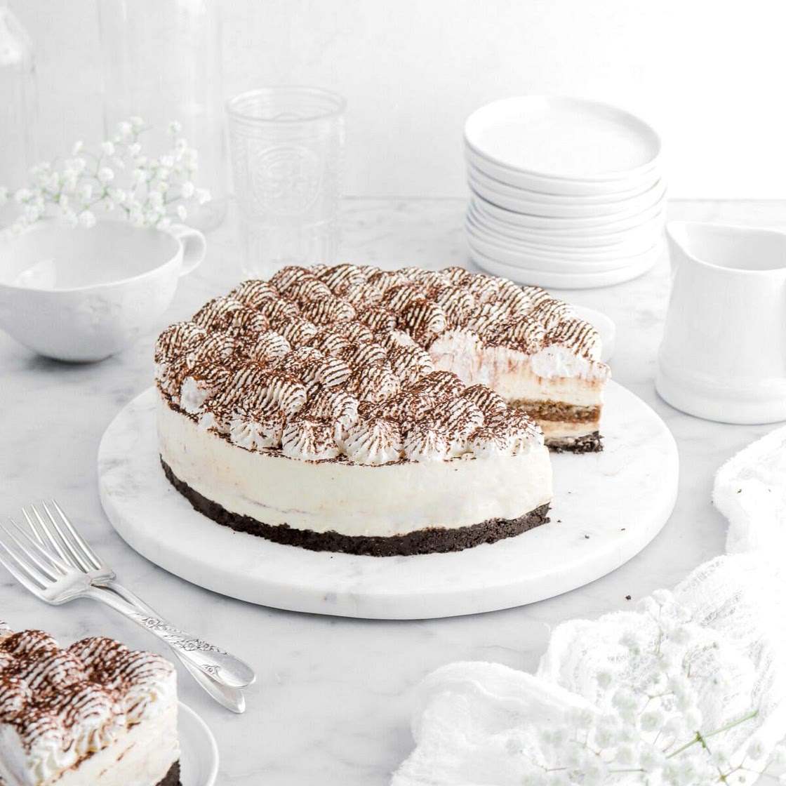 No Bake Tiramisu Cheesecake