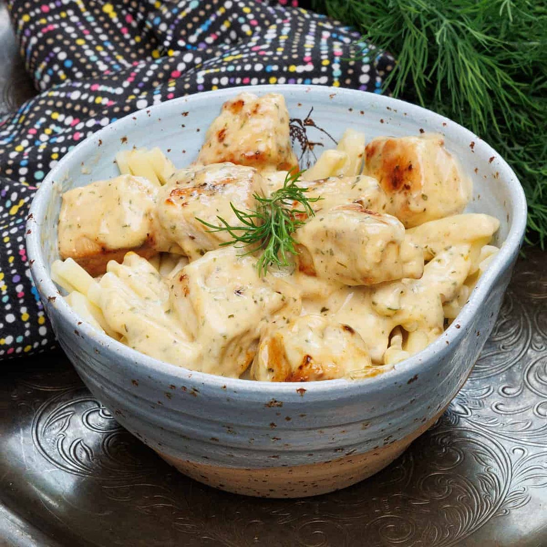 Creamy Mustard Chicken For One